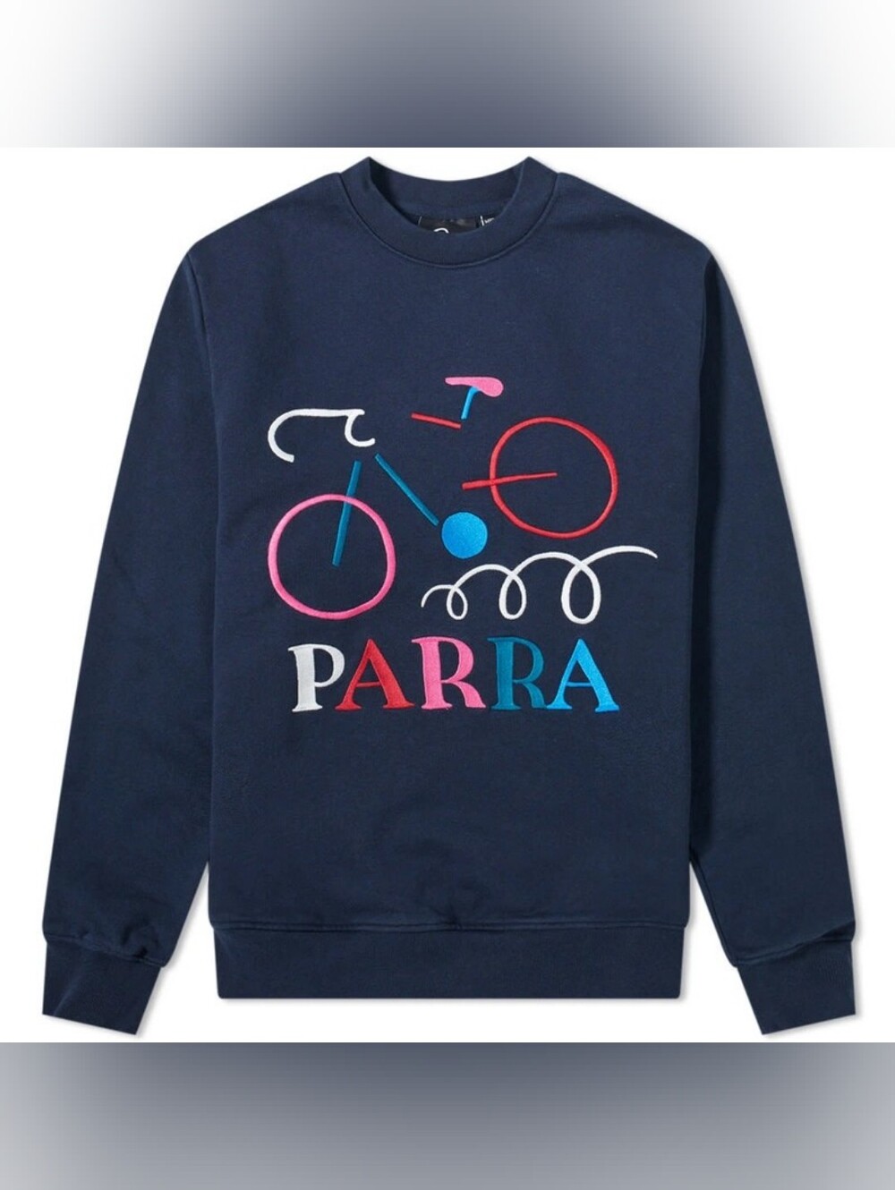 BY PARRA Broken Bike Embroidered Crewneck Sweatshirt M.